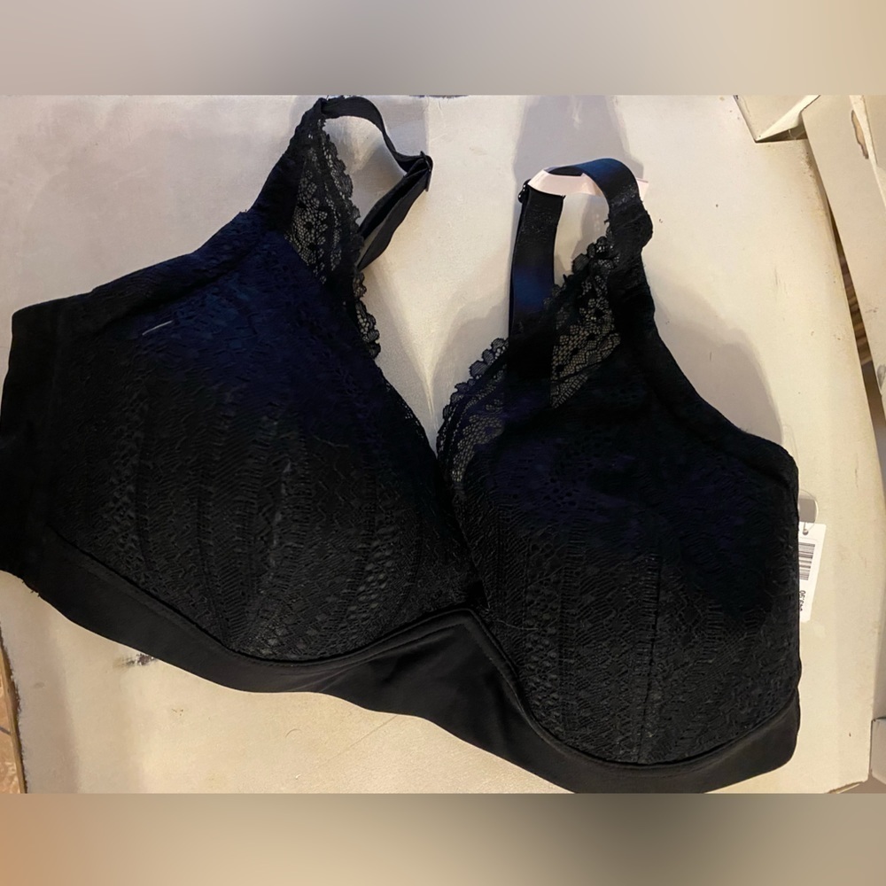 NWT Reitmans R Line Lina Wireless Bra Mesh Lace Black 40D New